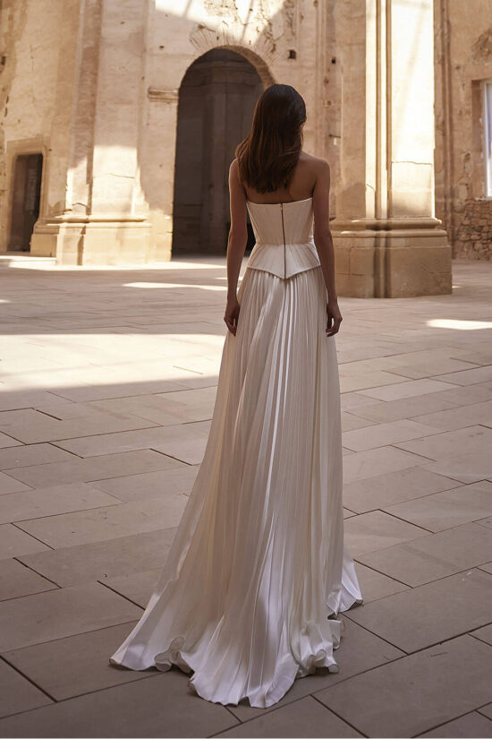 modern bridal gown