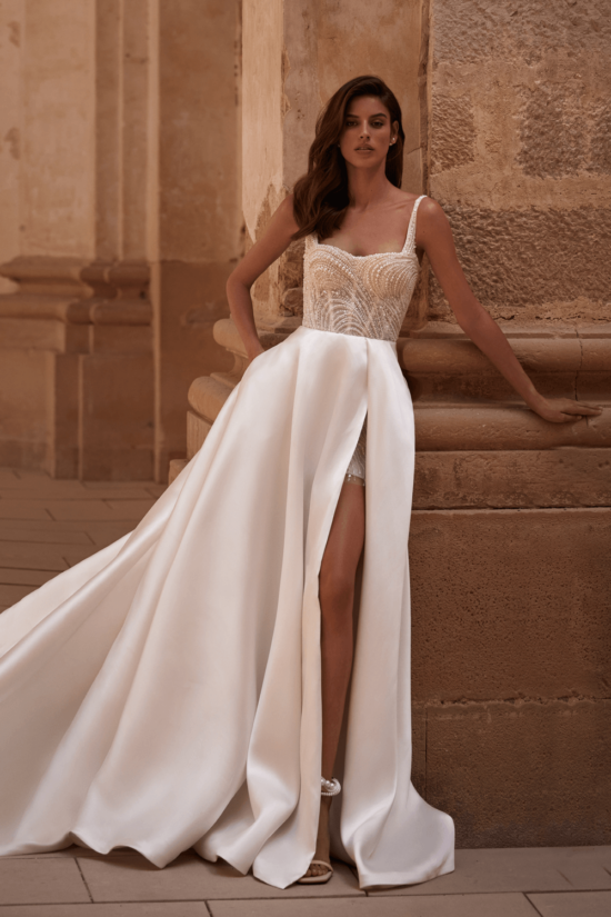 refined wedding gown