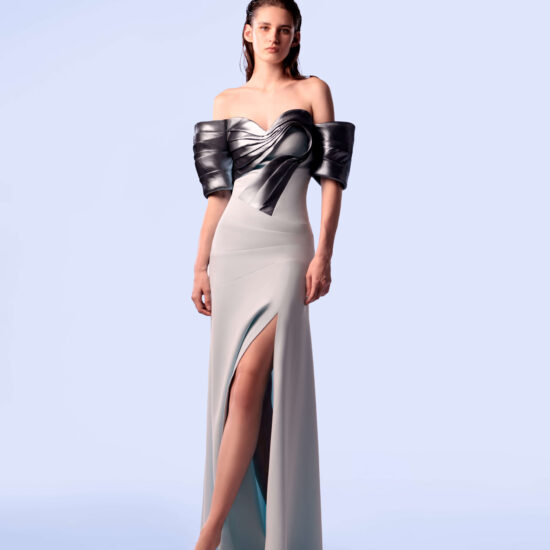 Unique Evening Dress with a side slit