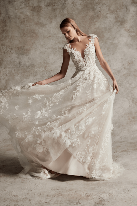 Lace Tulle wedding dress