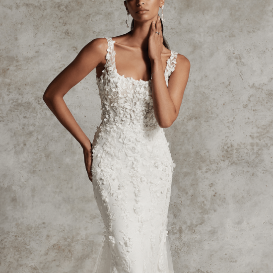 Elegant Lace mermaid bridal dress