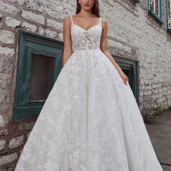 Lace Bridal Gown with Long Sleeves