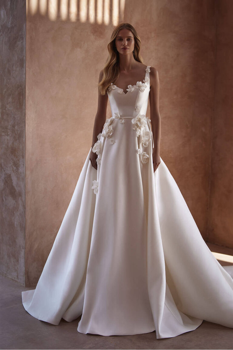 Elegant Satin Bridal gown