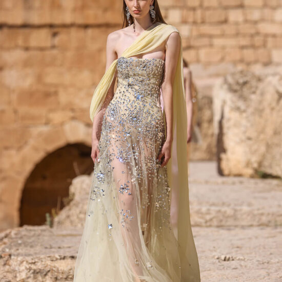 Beaded Long Evening dress