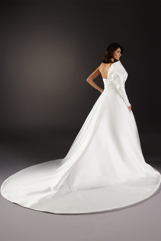 Strapless Satin Wedding Dress