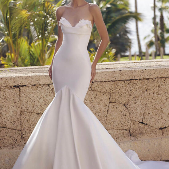 Simple Mermaid Wedding Dress