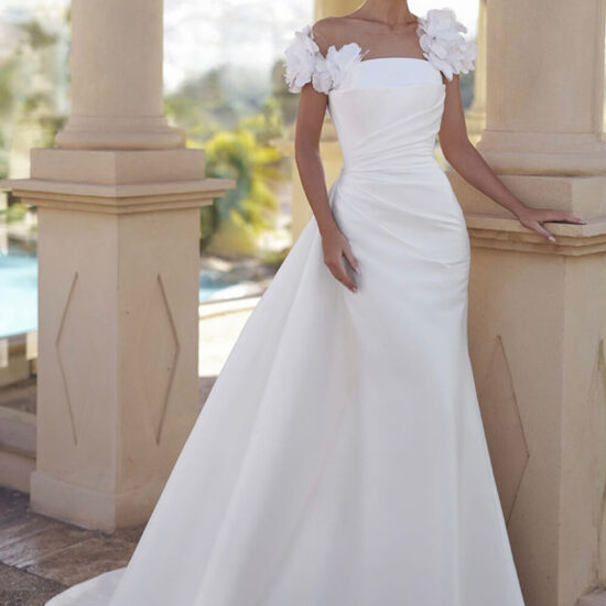 Romantic Simple Elegant Bridal Dress