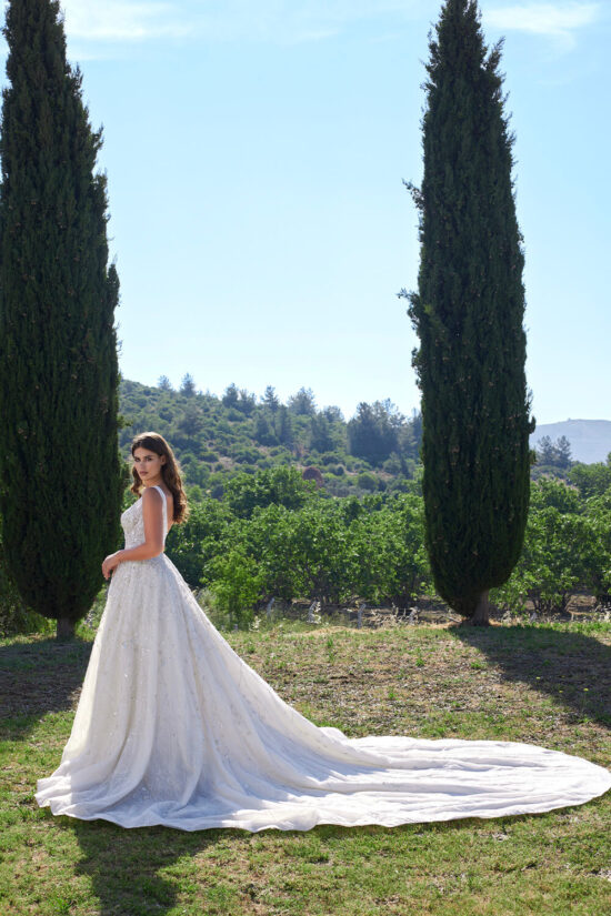 Beaded wedding dress