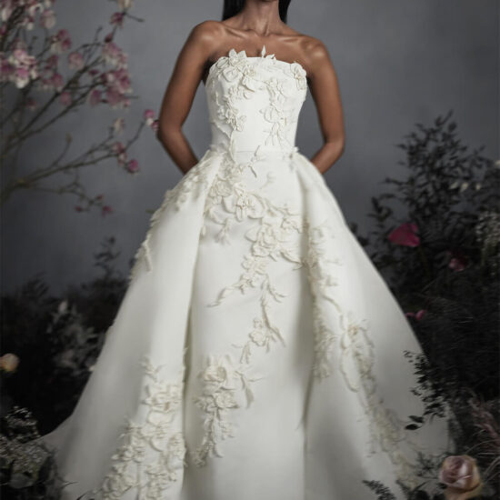 Unique Bridal Dress with Overskirt