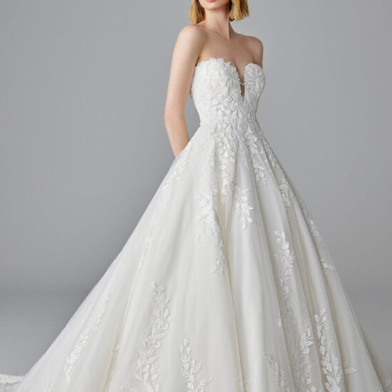 Strapless Lace Bridal Gown