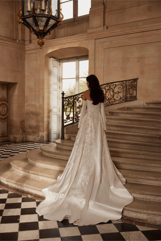 Elegant Mikado Bridal Dress