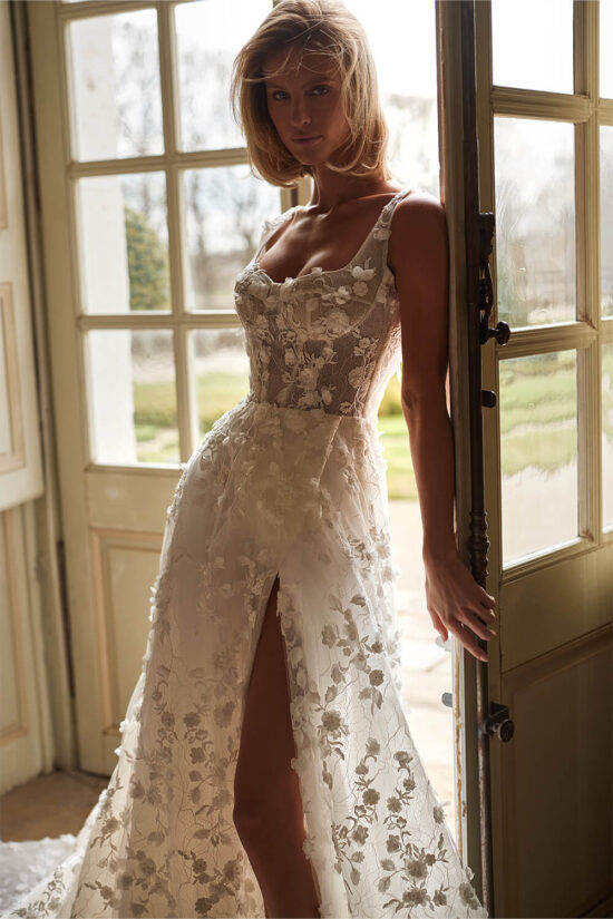 Floral Bridal Dress