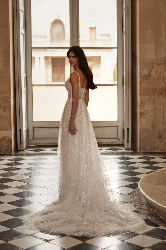 Elegant Beaded Bridal Dress