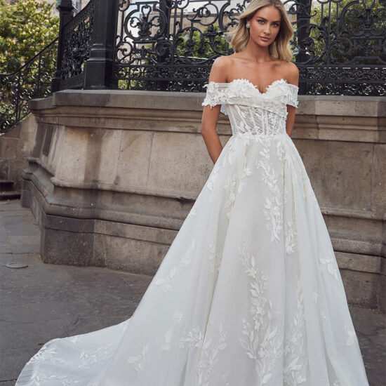 off Shoulder Bridal Gown