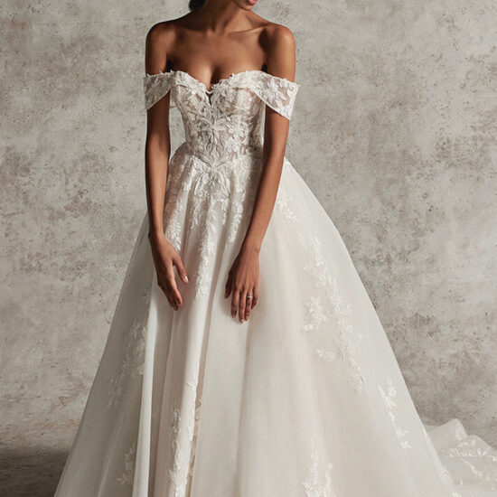 off Shoulder Wedding Dress