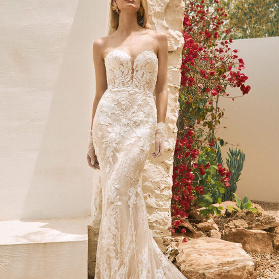 Strapless Lace Mermaid Wedding Dress