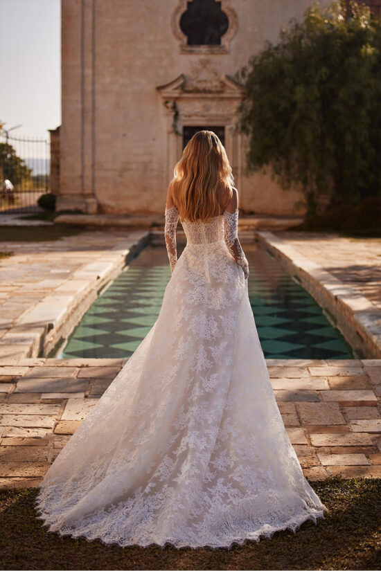 Strapless Lace Bridal Dress