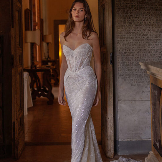 Unique Beaded Corset Bridal Dress