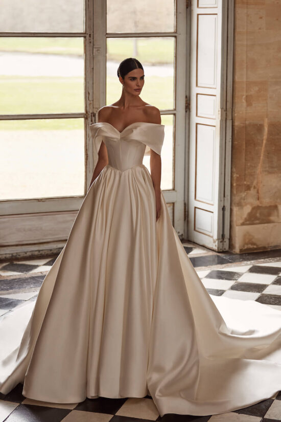 Off Shoulder Corset Bridal Gown