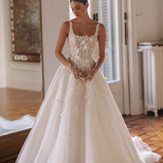 Embroidered Wedding Dress