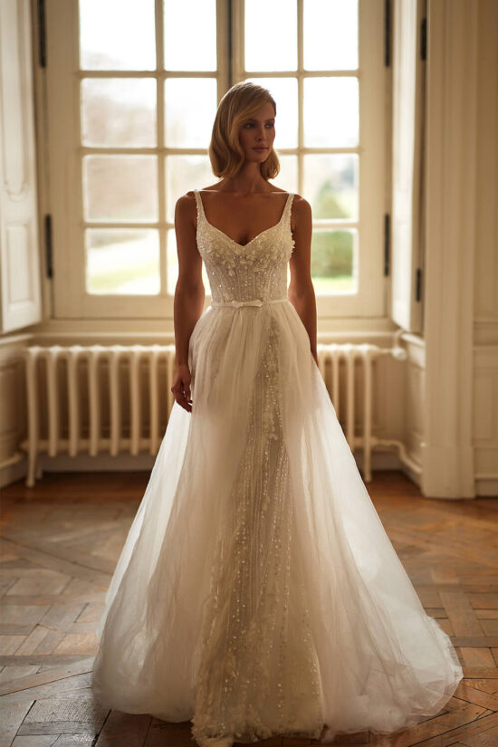 Elegant Beaded Bridal Dress